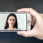 video consultation on a mobile phone